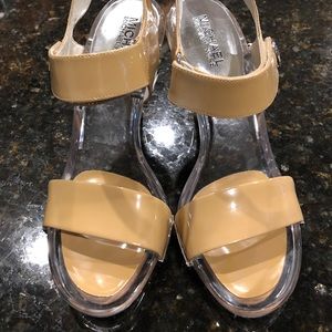 michael kors clear heels